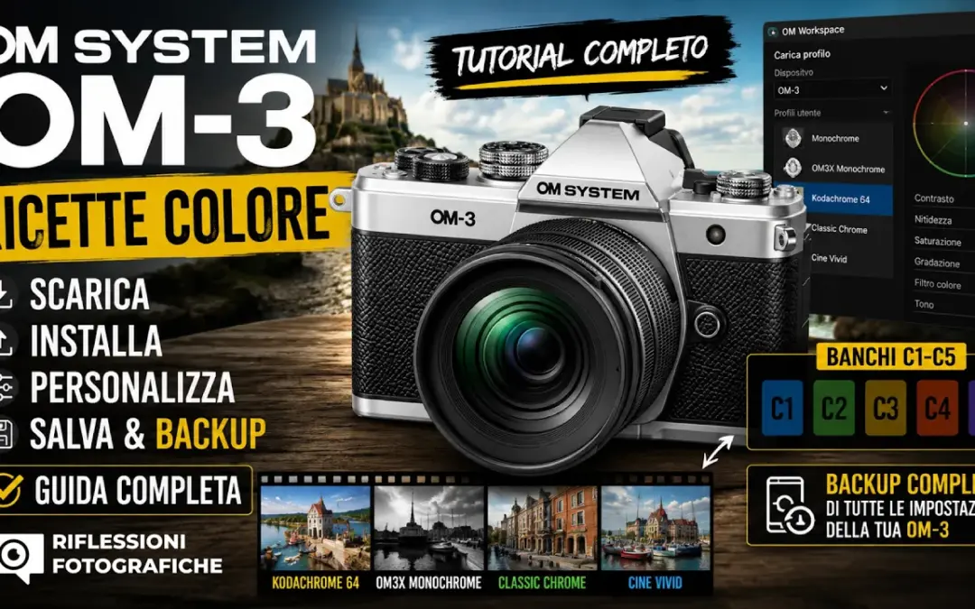 OM SYSTEM OM-3 | Ricette Colore, Backup e Profili: la guida completa